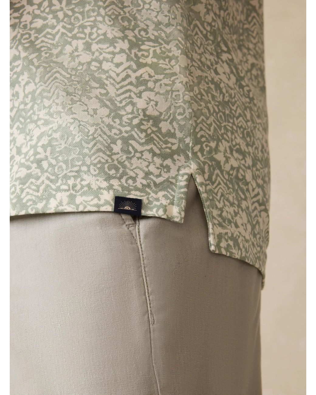 Faherty Brand Natural Short-Sleeve Movement Pique Polo Shirt for men