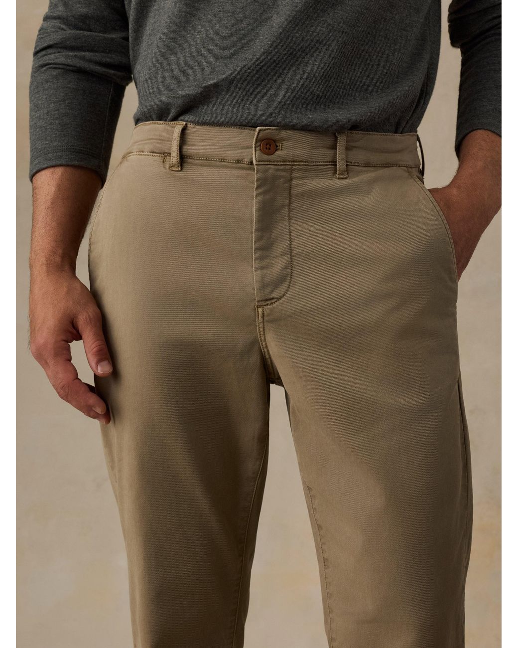 Faherty Brand Natural Coastline Chino Pants for men