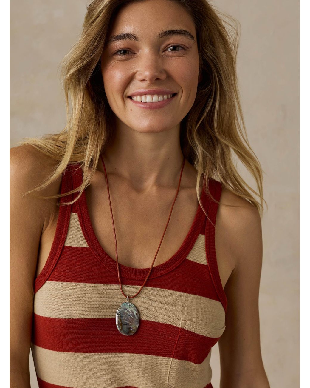 Faherty Brand Green Sunwashed Organic Pocket Tank Dress