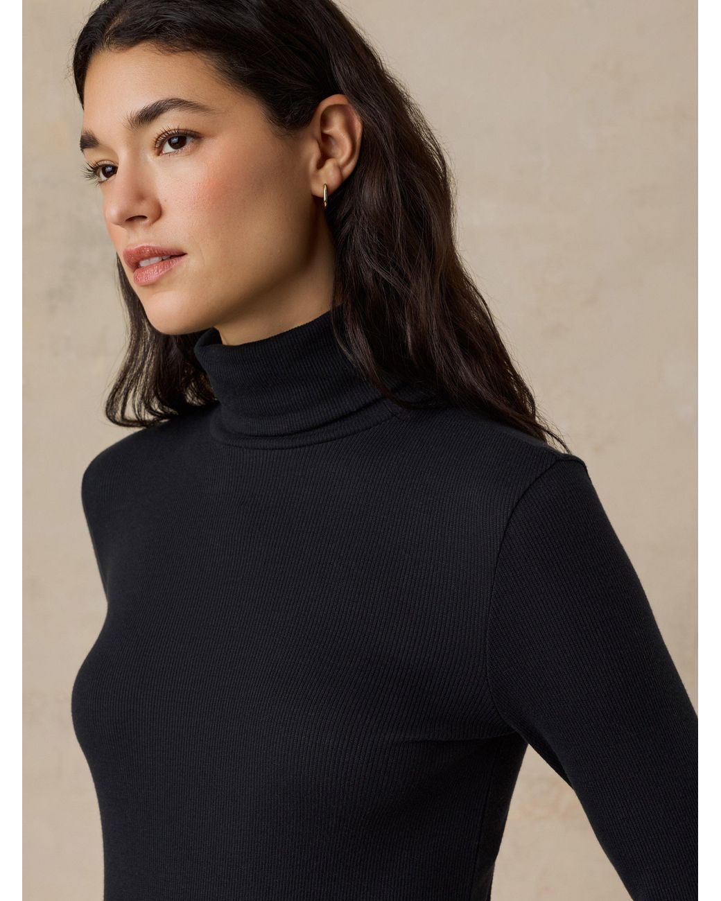 Faherty Brand Blue Featherweight Freestyle Turtleneck T-Shirt