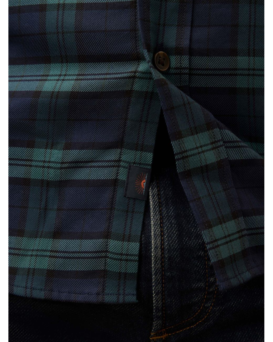 Faherty Brand Blue Soft Twill Movement Shirt for men