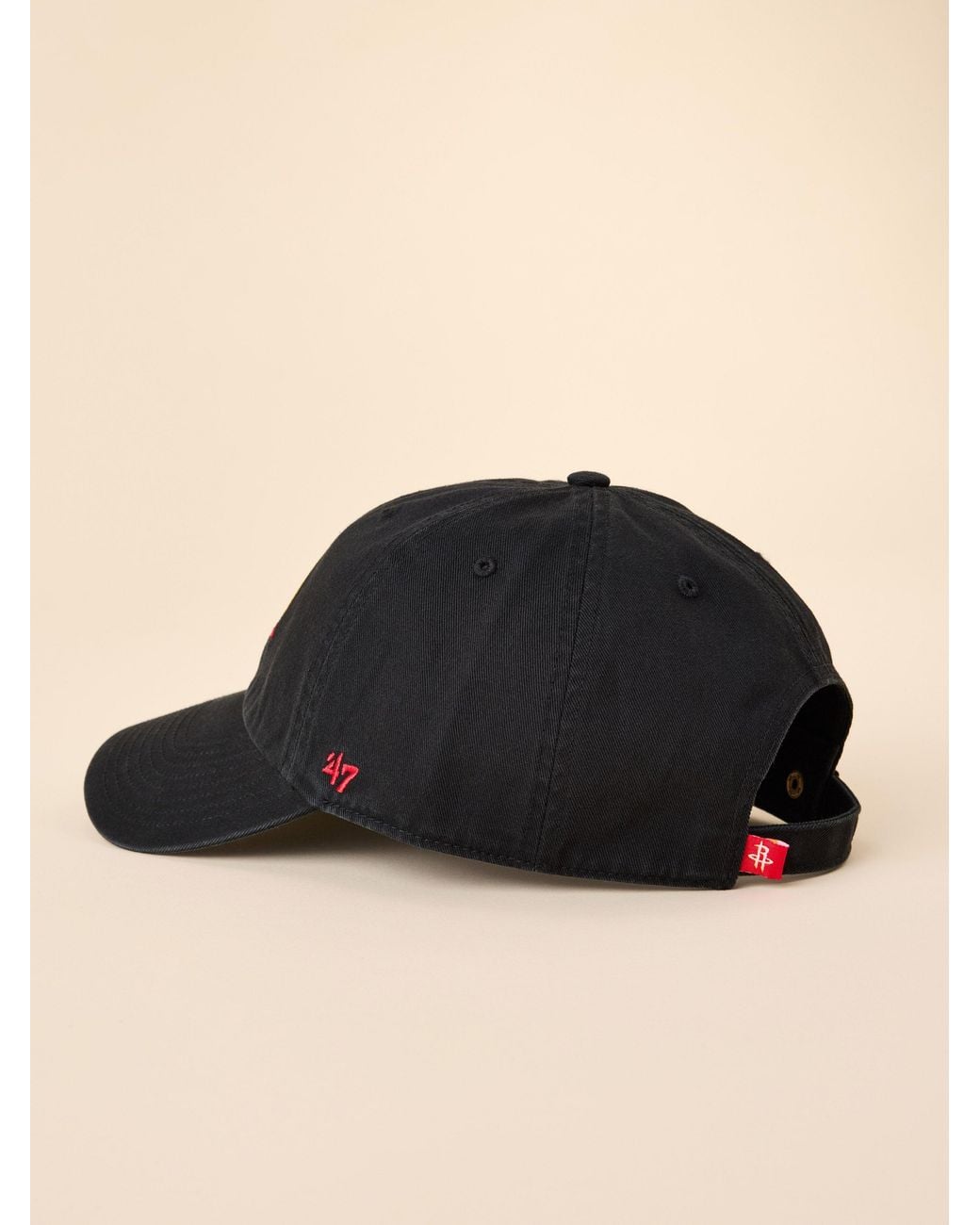 Faherty Brand Black Houston Rockets X '47 Clean Up Hat