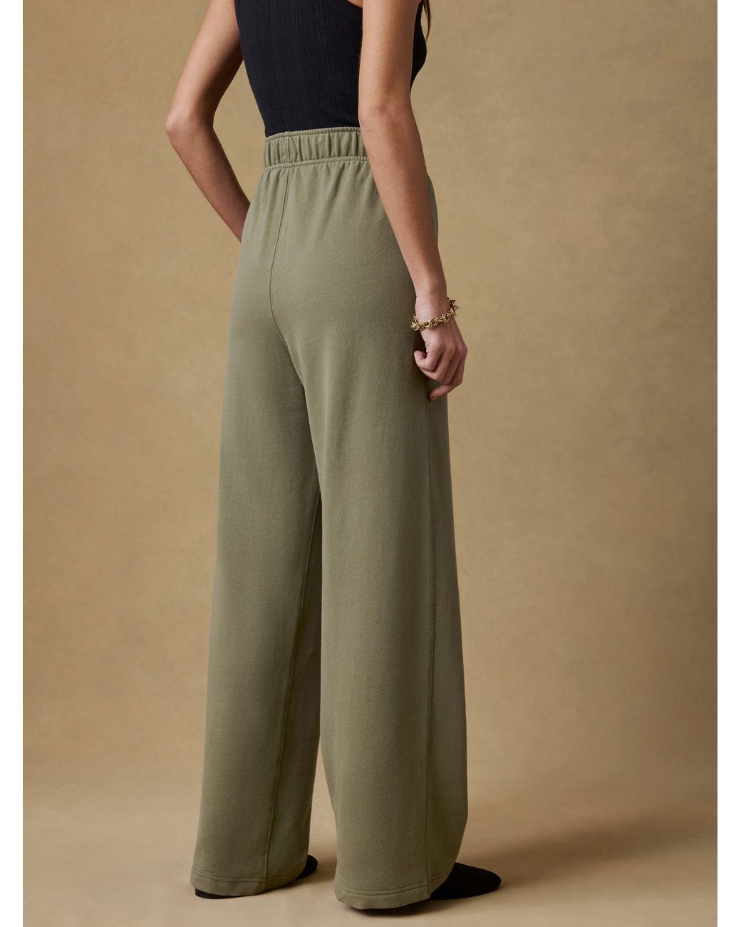 Faherty Brand Natural High Standard Fleece Wide Leg Sweatpant