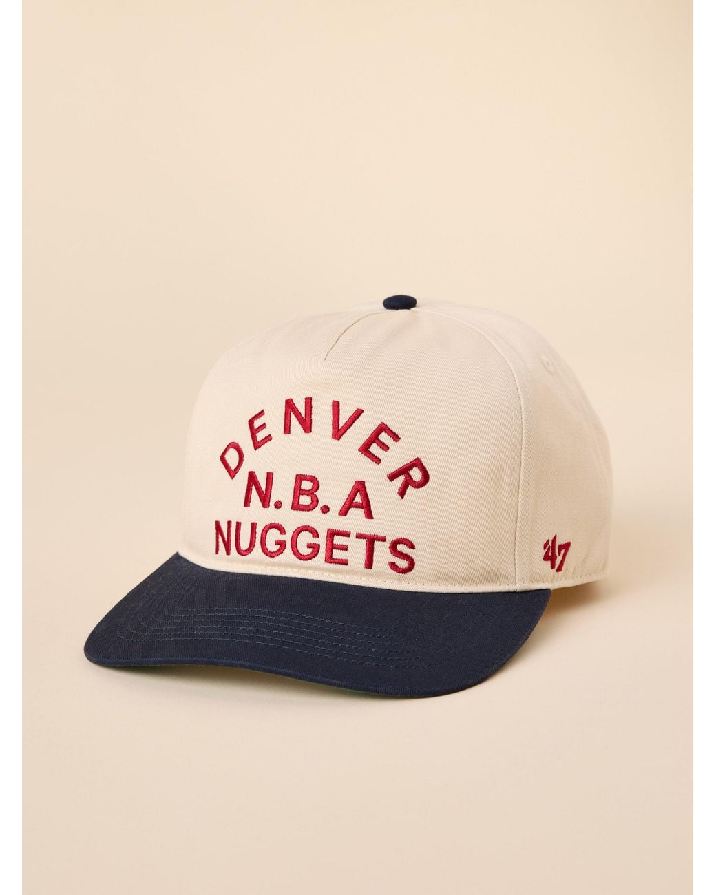 Faherty Brand Natural Denver Nuggets X '47 Hitch Lc Hat