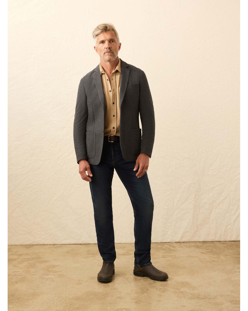 Faherty Brand Natural Knit Blazer for men