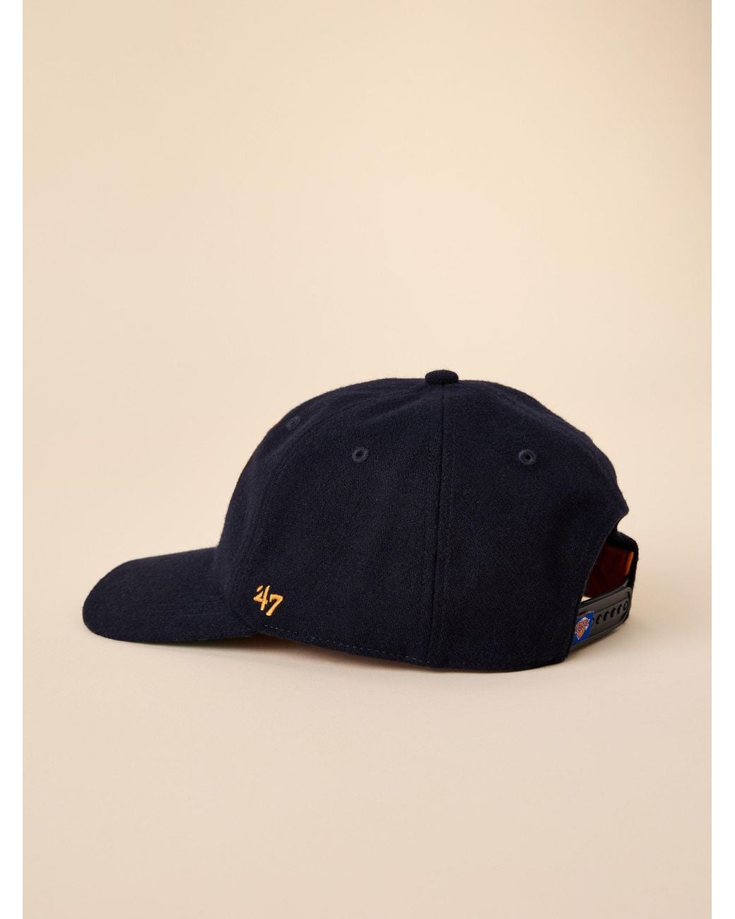 Faherty Brand Blue Ny Knicks X '47 Clean Up Flat Brim Hat