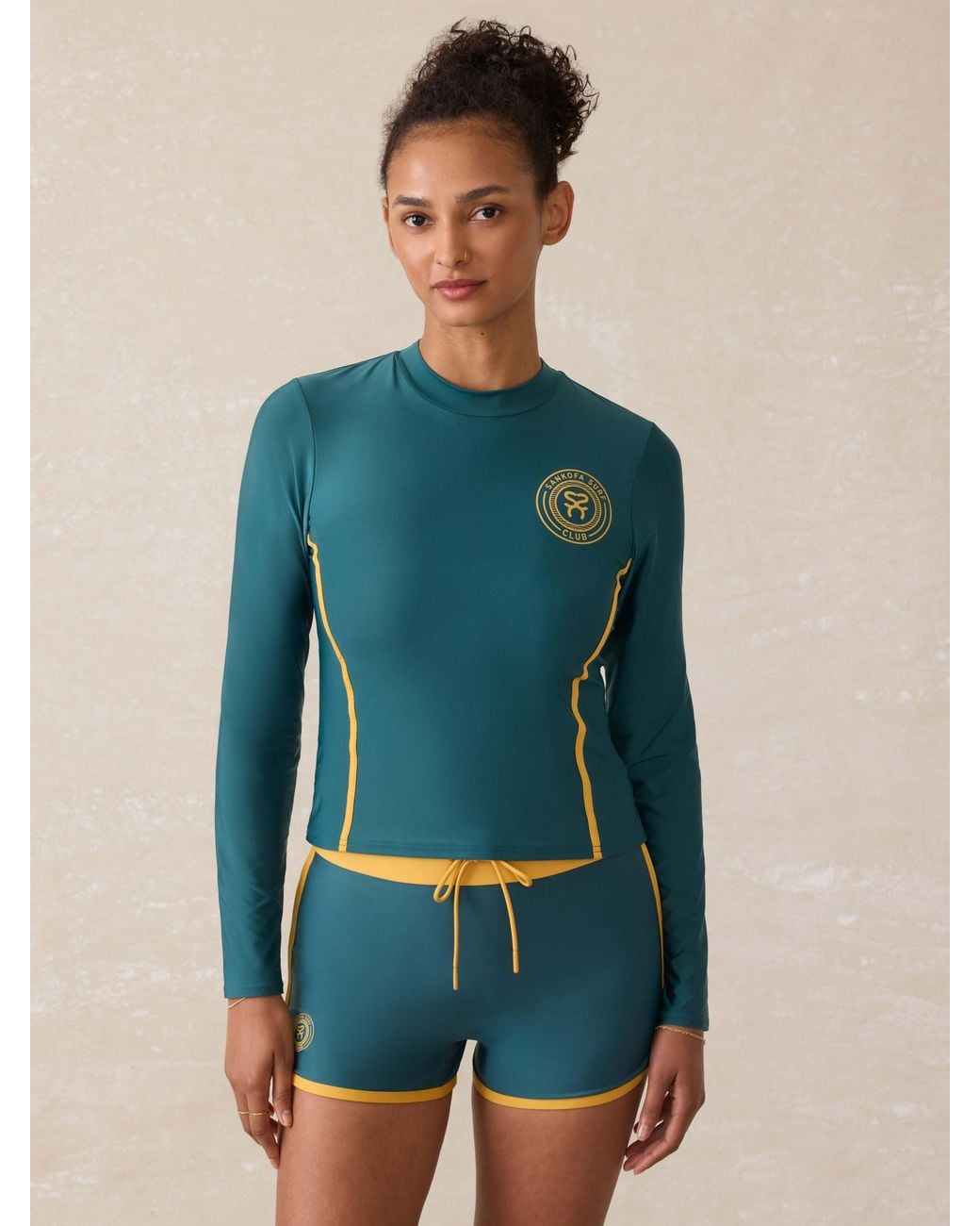 Faherty Brand Blue Surf Ghana Rash Guard