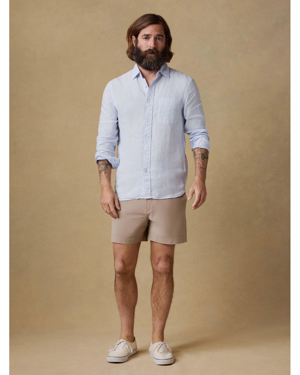 Faherty Brand Natural All Day Short (5" for men