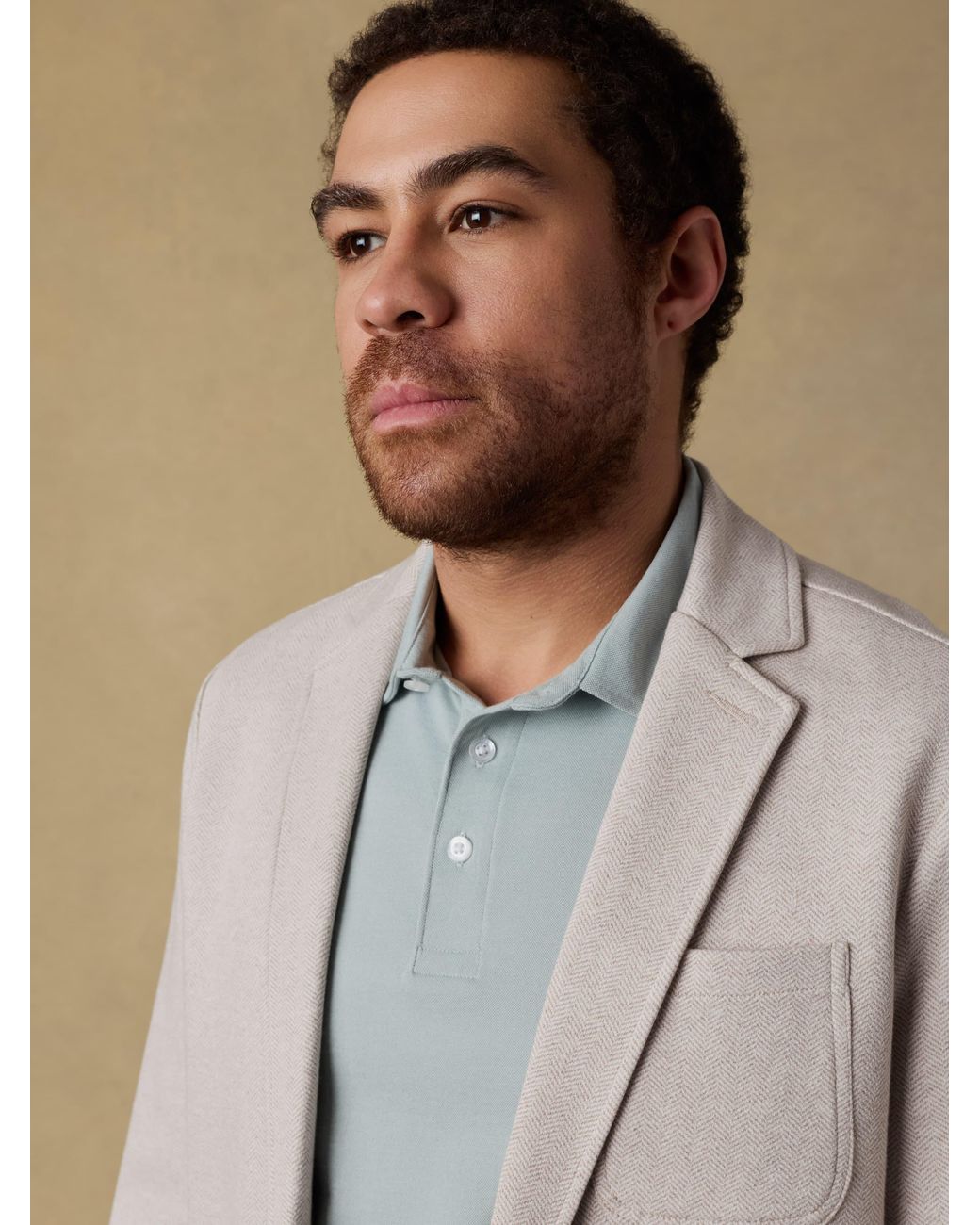 Faherty Brand Natural Inlet Knit Tweed Blazer for men