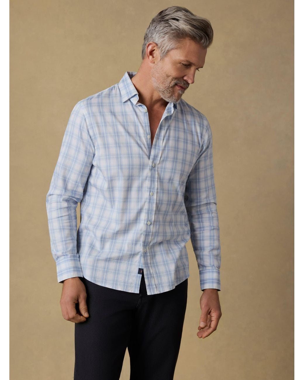 Faherty Brand Blue The Movement Shirt for men