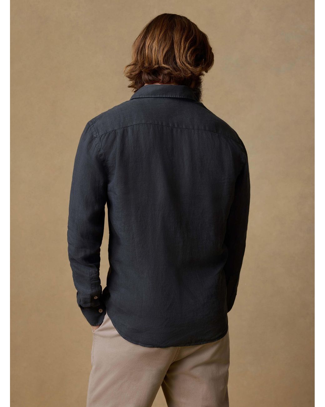 Faherty Brand Blue Laguna Linen Shirt (Tall) for men