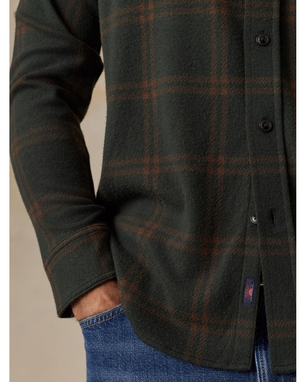 Faherty Brand Black Legend Sweater Shirt for men