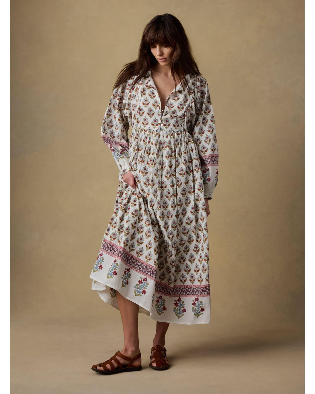 Faherty Brand Gray Suki Dress