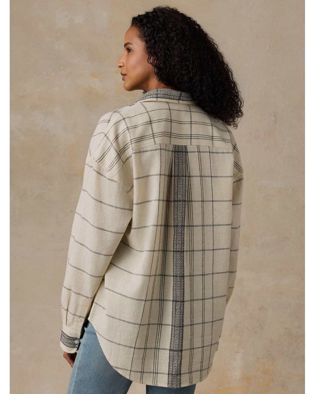 Faherty Brand Brown Textured Cotton Relaxed Shirt