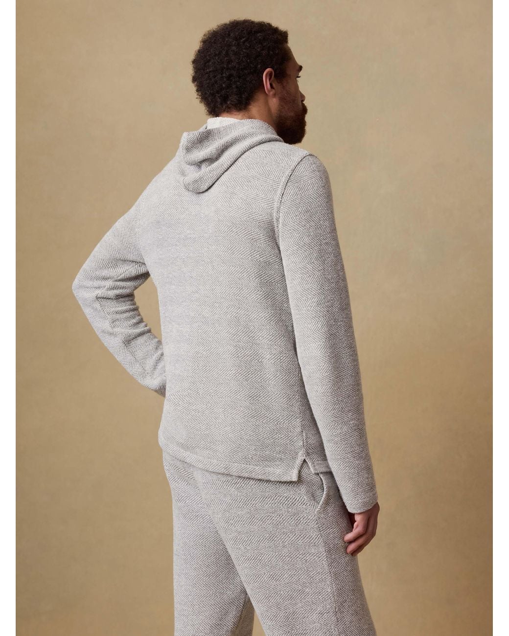 Faherty Brand Natural Whitewater Hoodie for men