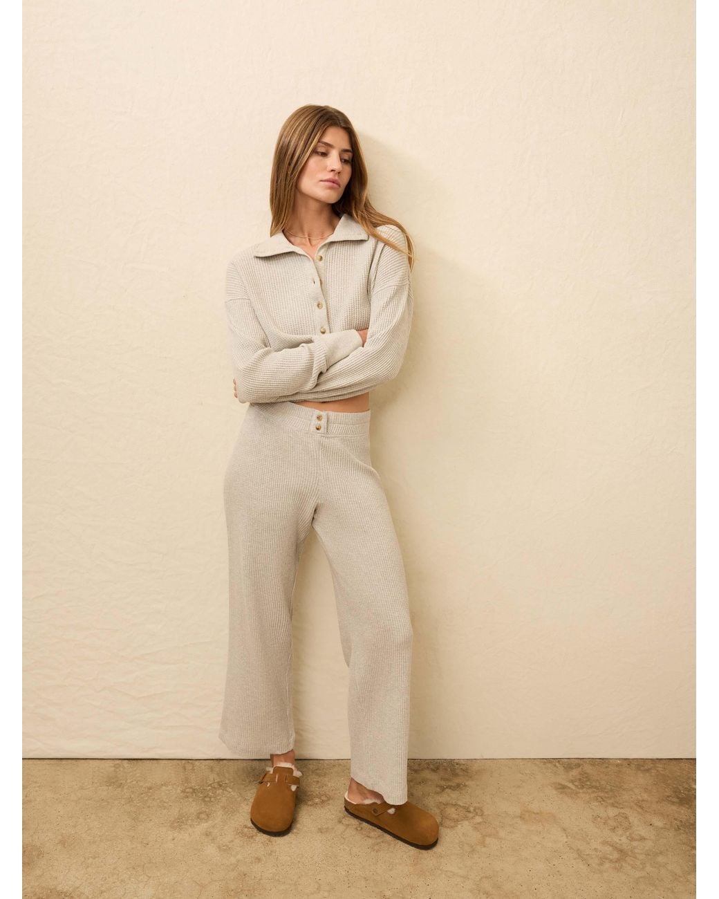 Faherty Brand Natural Apres Waffle Pants