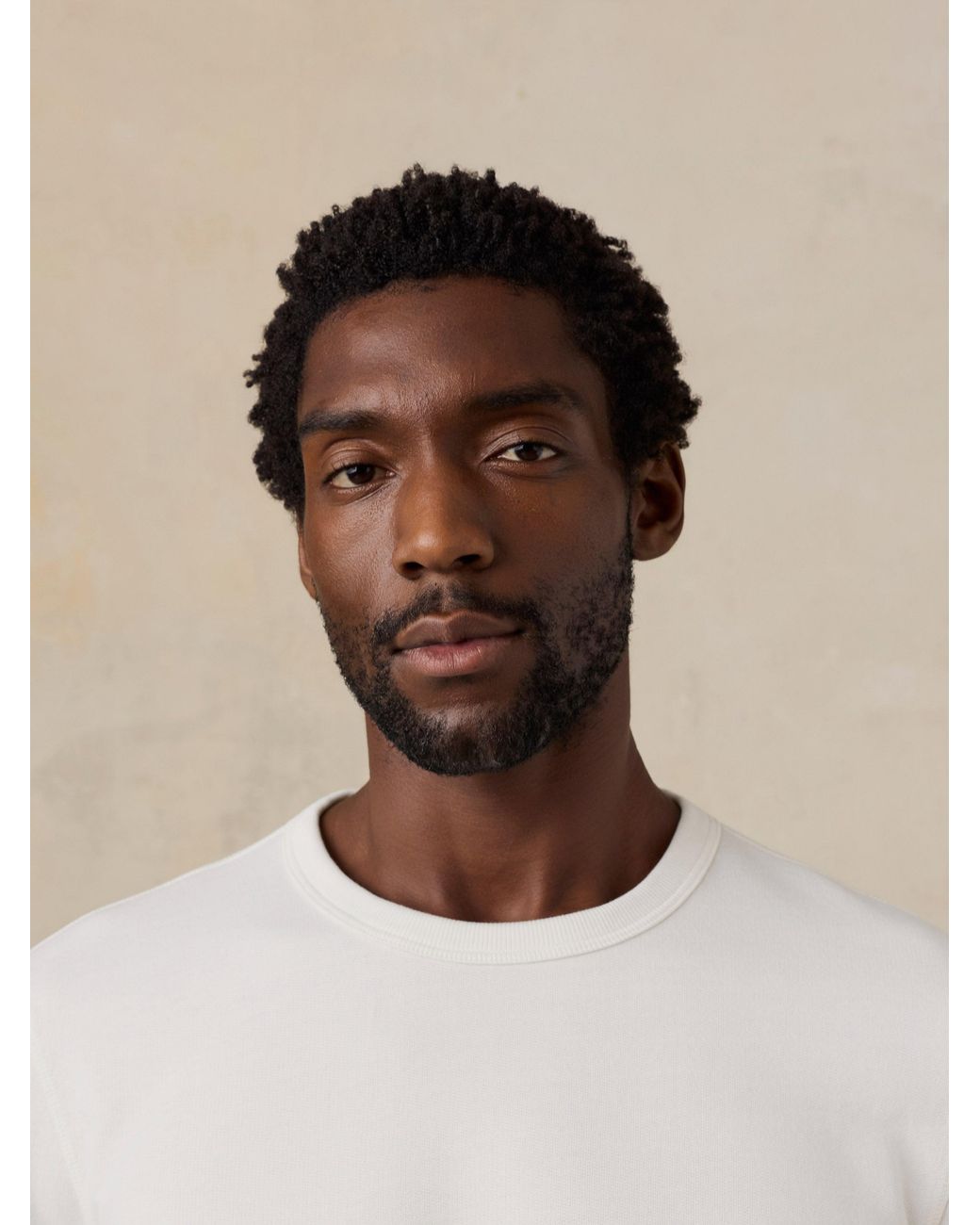 Faherty Brand Natural French Terry Crewneck for men