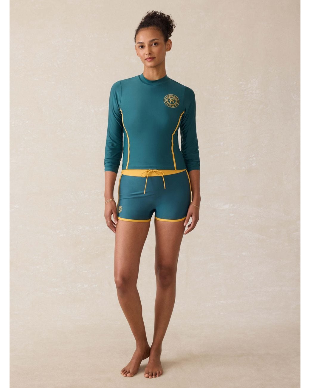 Faherty Brand Blue Surf Ghana Rash Guard