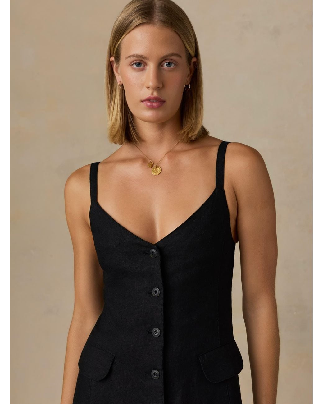 Faherty Brand Black Sun Strider Milo Dress