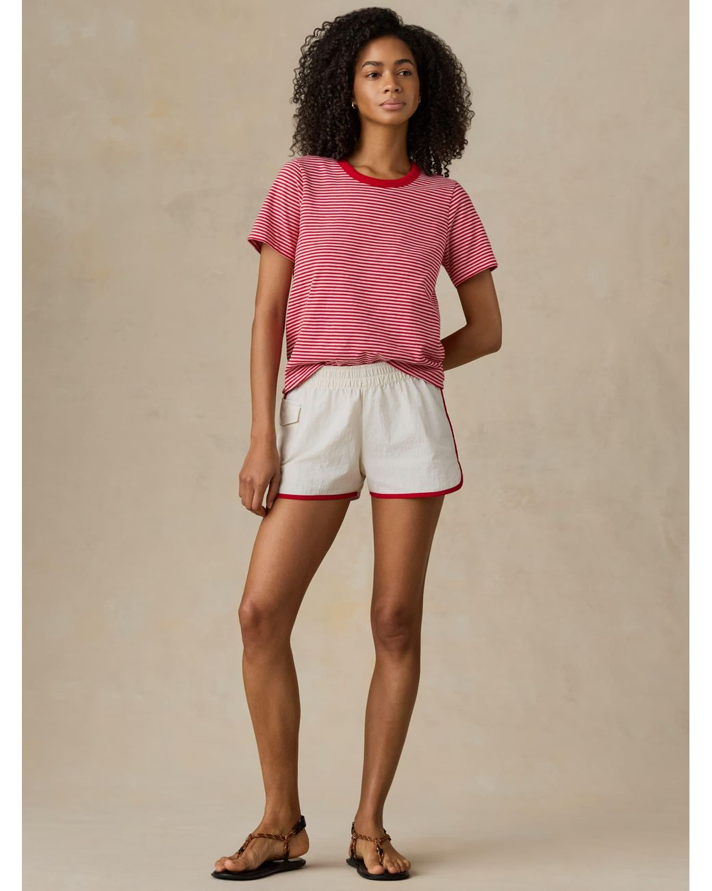 Faherty Brand Pink Sunwashed Regenerative T-Shirt