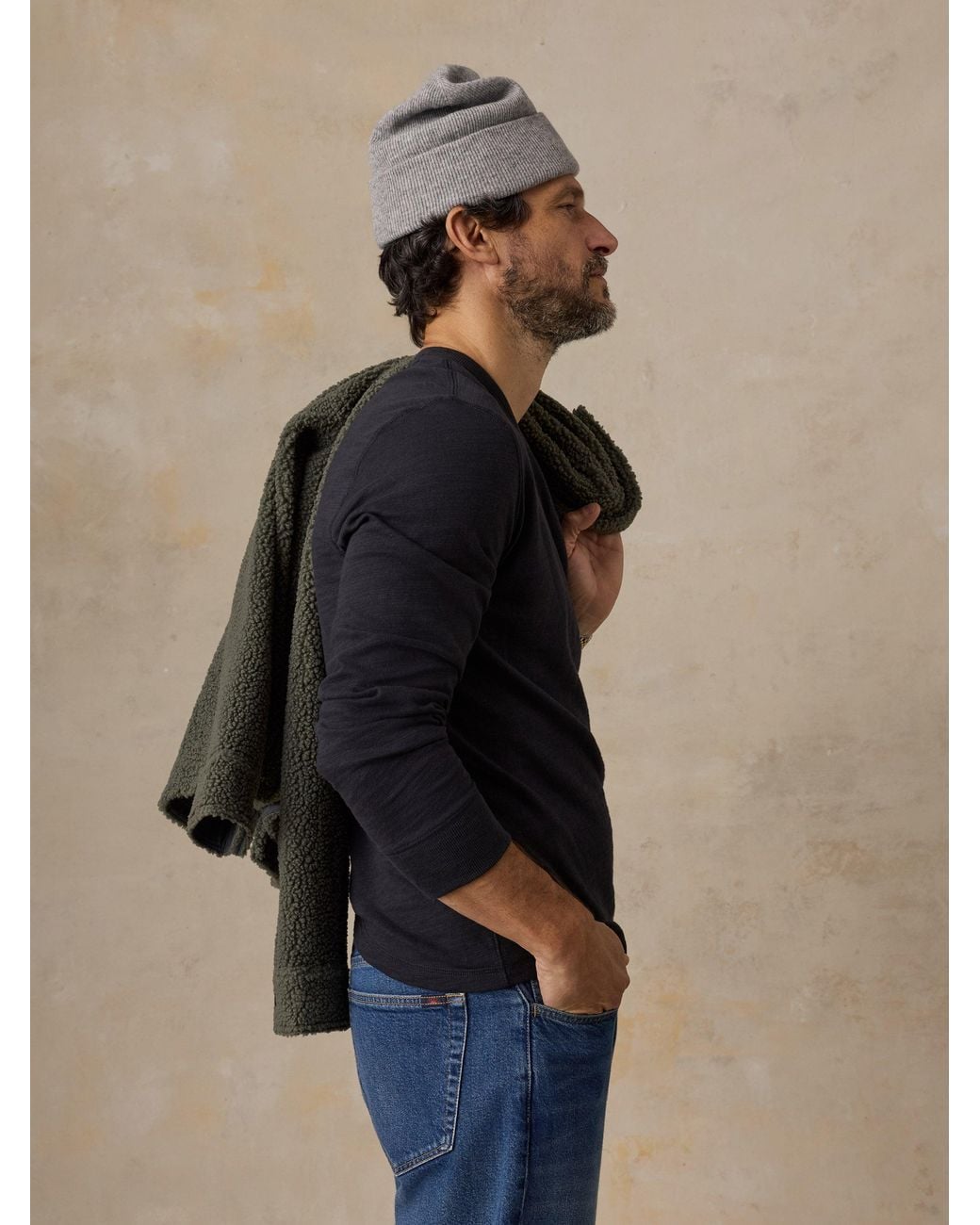 Faherty Sunwashed Organic Crew T-Shirt in Blue for Men | Lyst