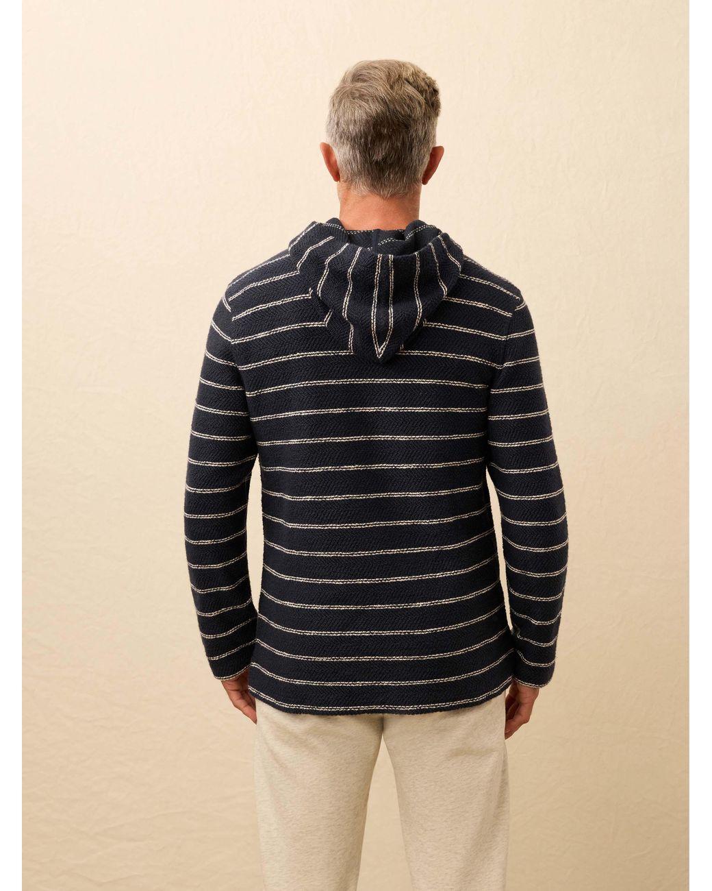 Faherty Brand Black Whitewater Hoodie for men
