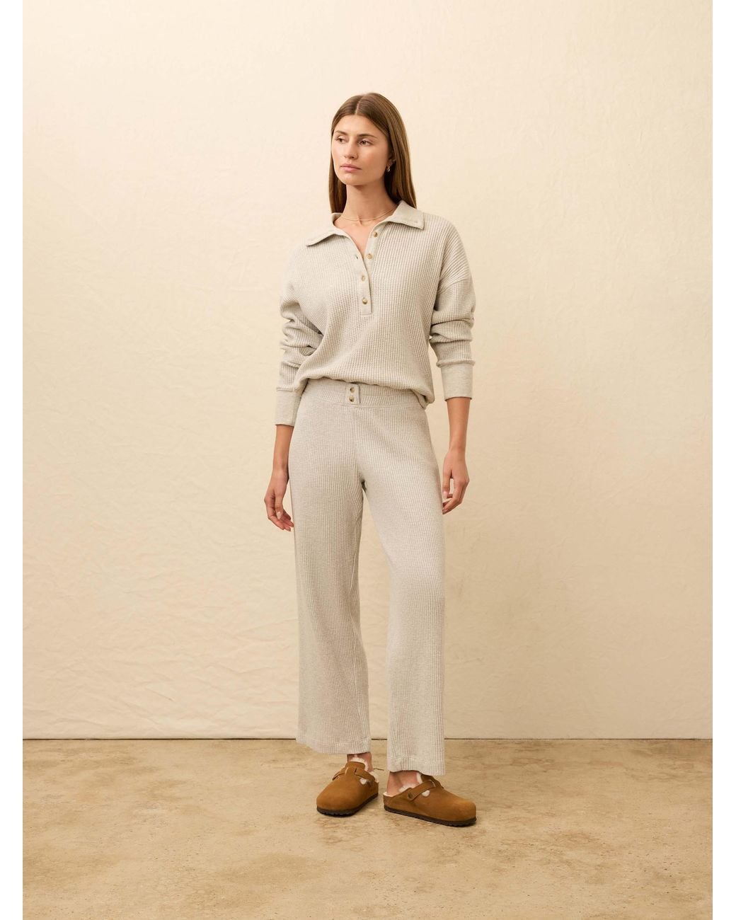 Faherty Brand Natural Apres Waffle Pants