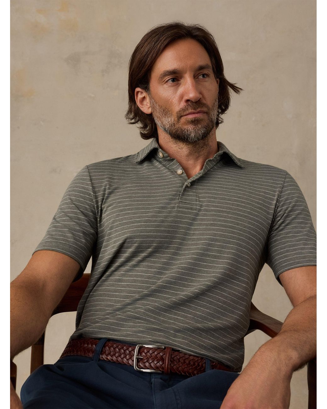 Faherty Brand Multicolor Short-Sleeve Movement Polo Shirt for men