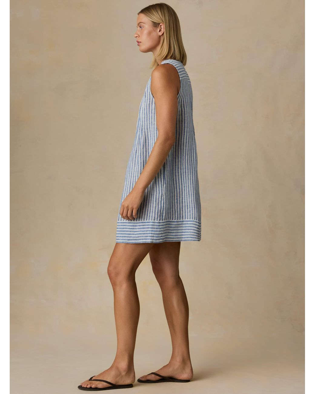 Faherty Brand Blue Devin Dress