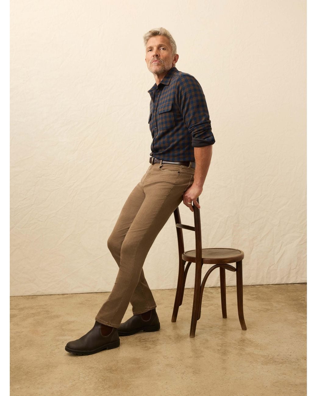 Faherty Brand Black Legend Sweater Shirt for men