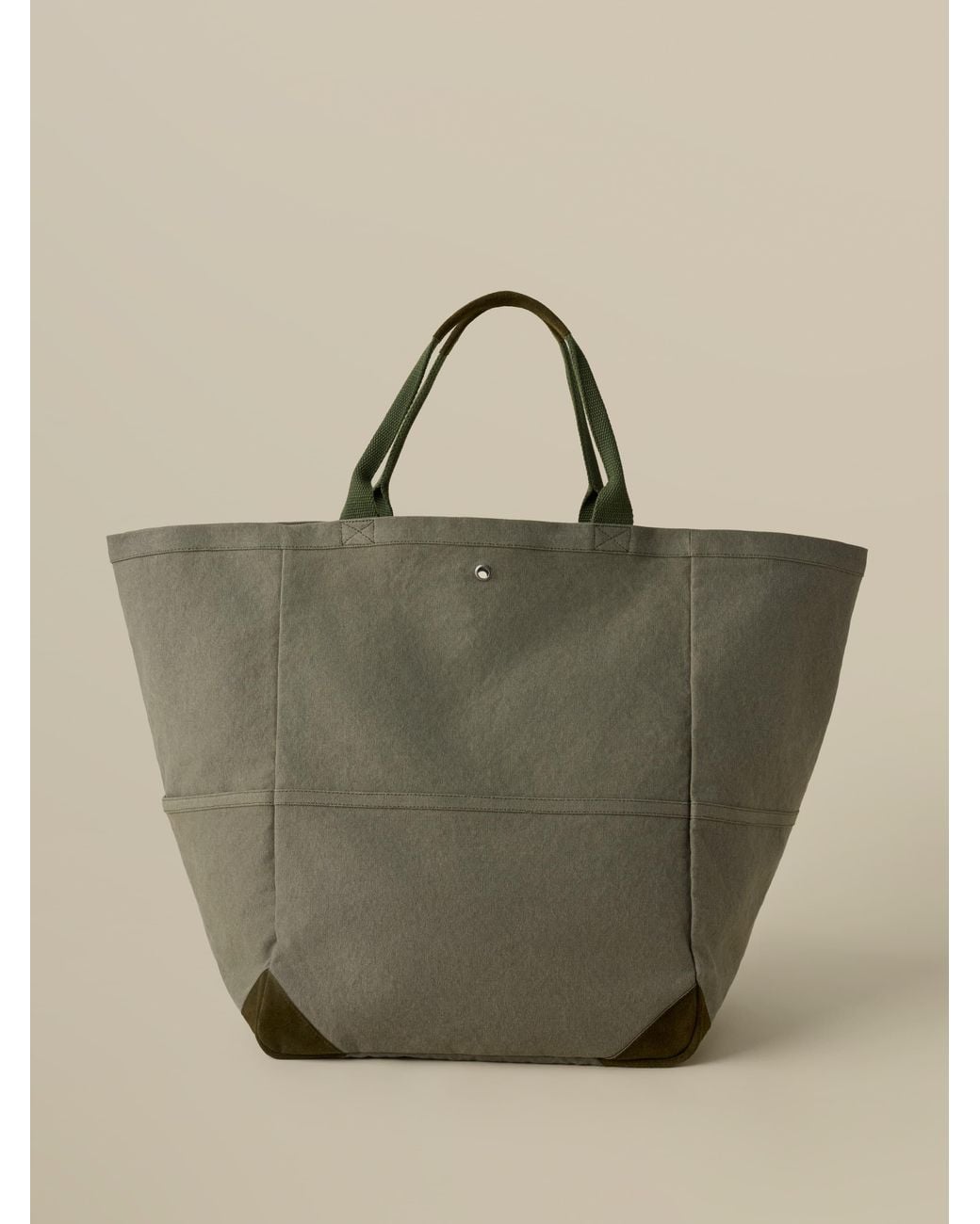 Faherty Brand Green Sunwashed Canvas Utility Bag