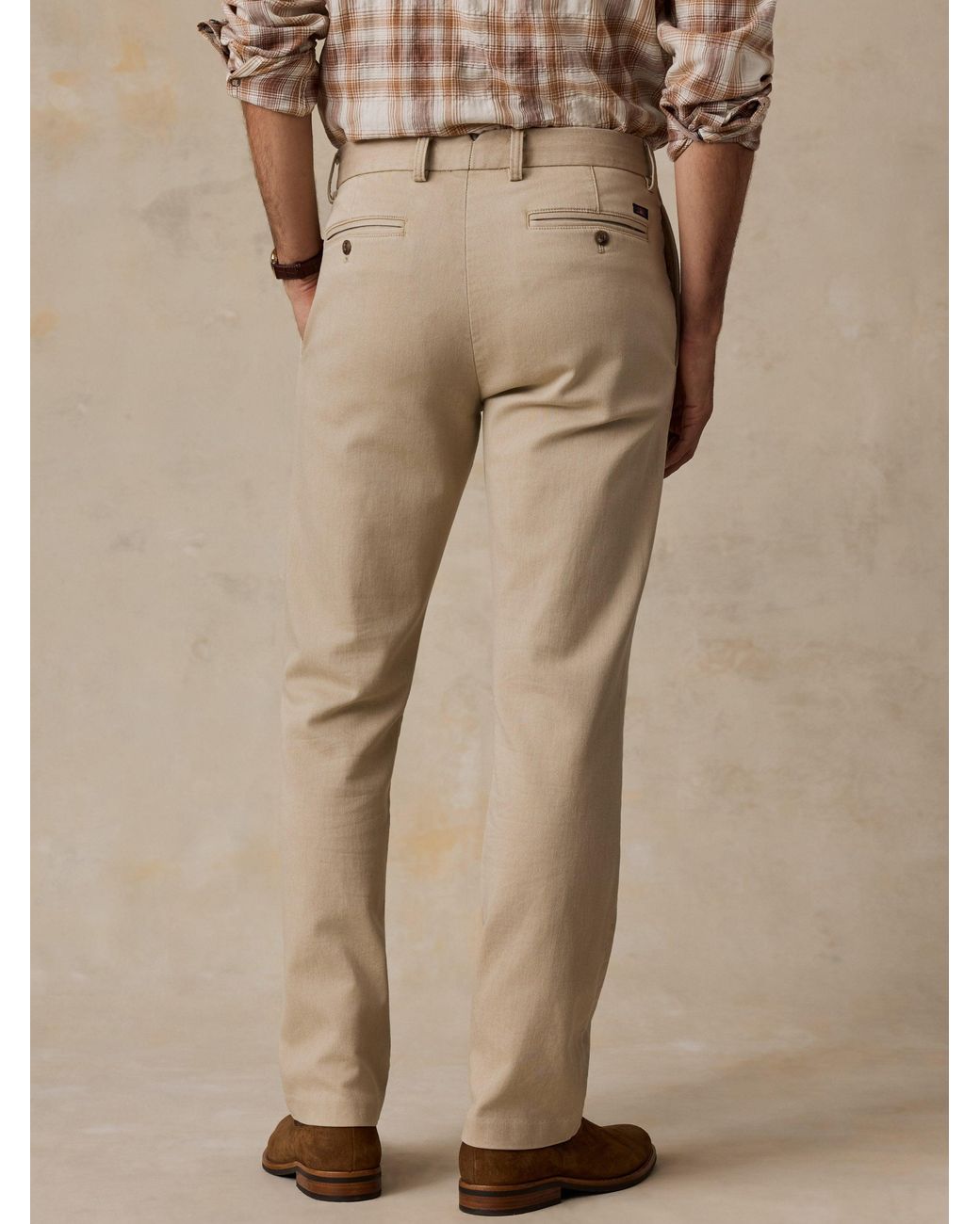 Faherty Brand Natural Stretch Terry Trouser Pants for men