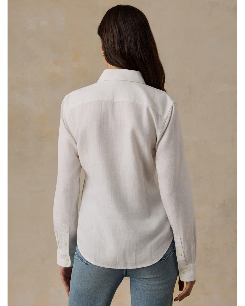 Faherty Brand Natural Tried & True Chambray Shirt