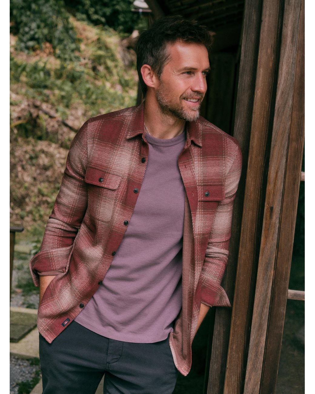 Faherty Brand Brown Legend Sweater Shirt for men