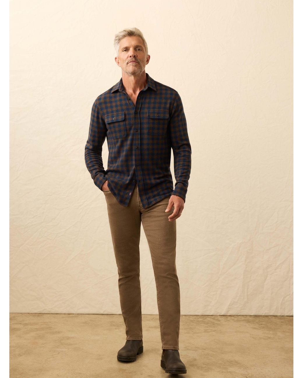 Faherty Brand Black Legend Sweater Shirt for men