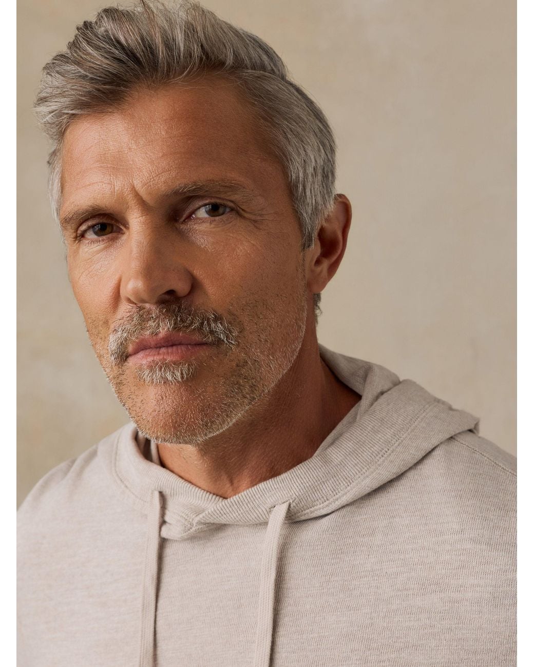 Faherty Brand Natural Sunwashed Organic Hoodie (Tall) for men