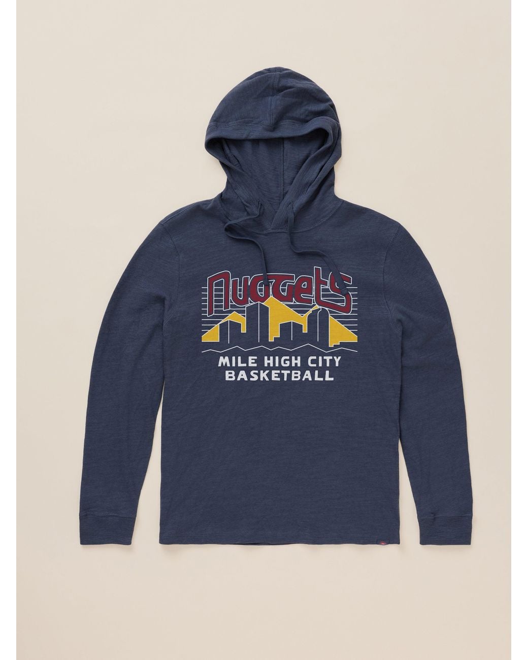Faherty Brand Blue Denver Nuggets Sunwashed Organic Hoodie for men