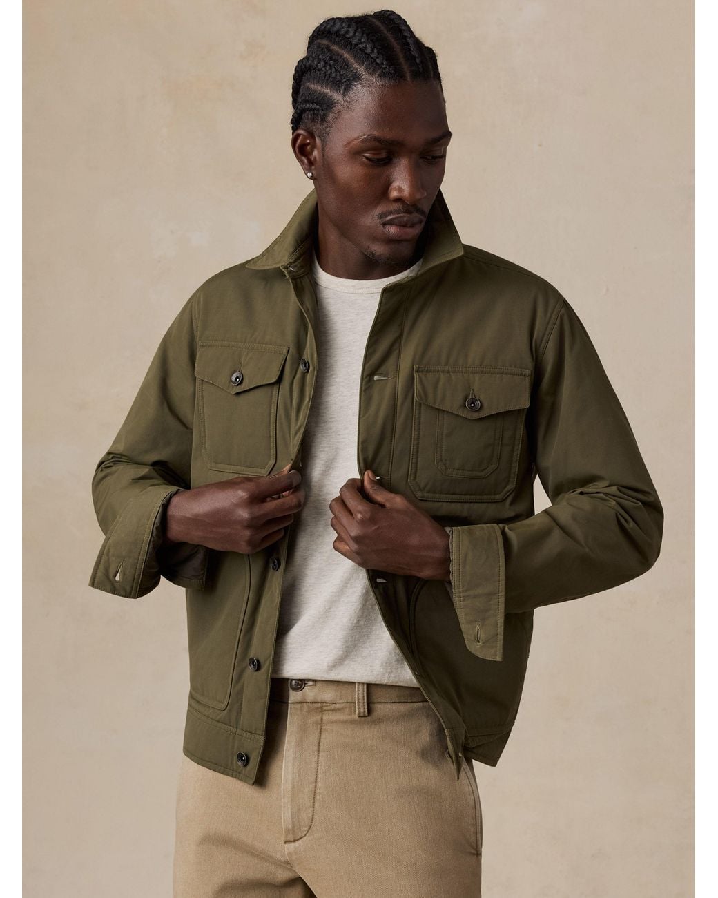 Faherty Brand Brown Frontier Trucker for men