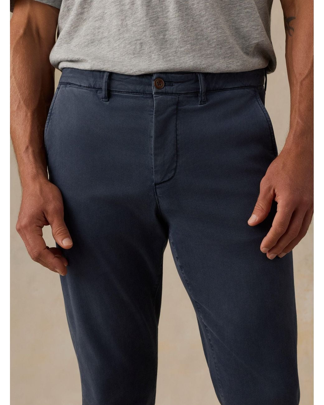 Faherty Brand Blue Coastline Chino Pants for men