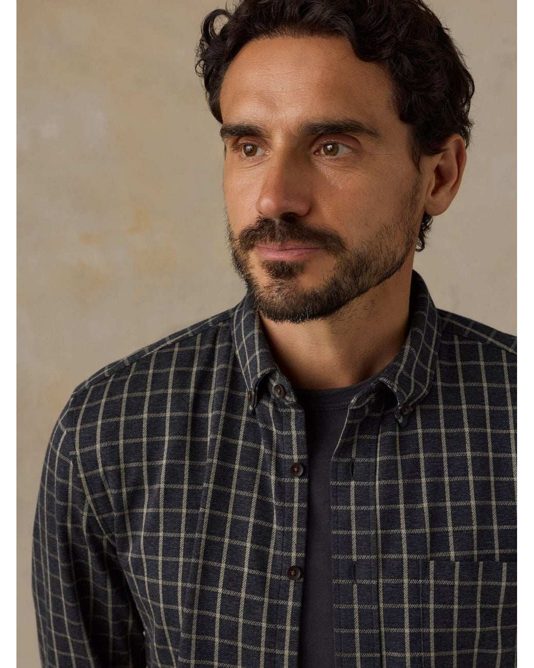 Faherty Brand Brown Coastline Knit Shirt for men