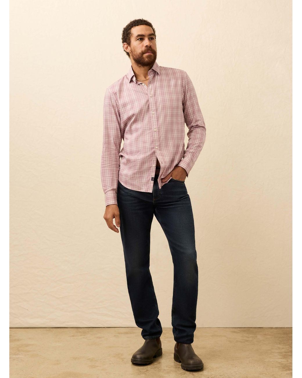 Faherty Brand Pink The Movement Shirt for men