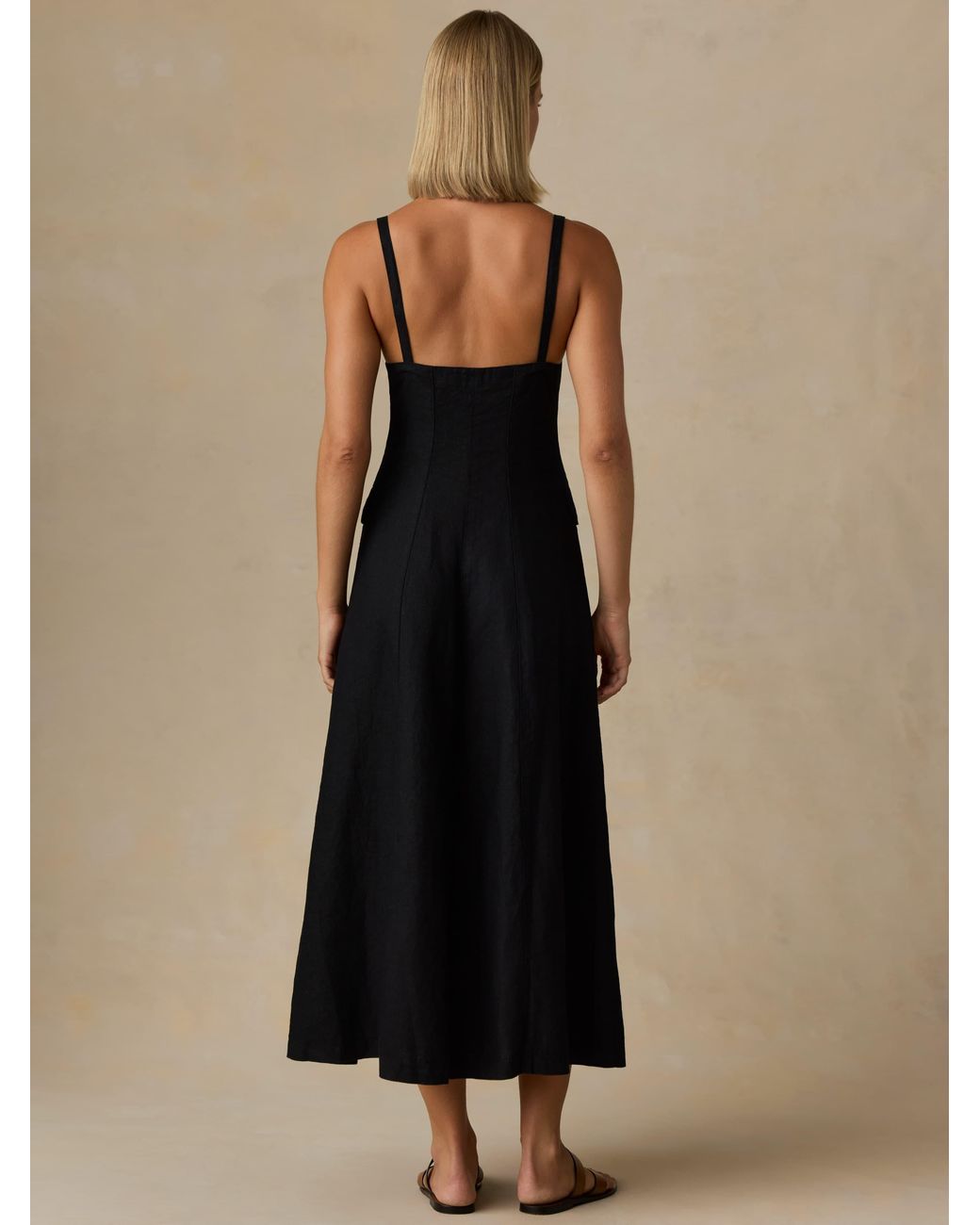 Faherty Brand Black Sun Strider Milo Dress