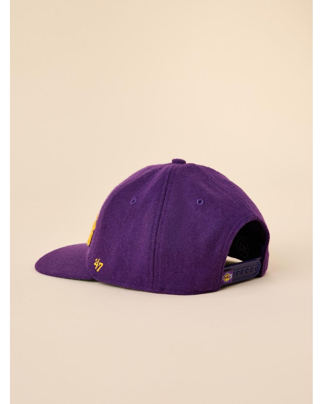 Faherty Brand Purple La Lakers X '47 Clean Up Flat Brim Hat