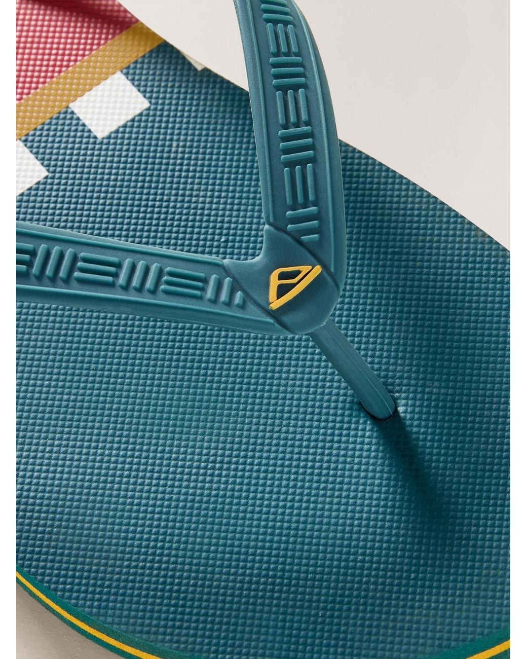 Faherty Brand Blue X Reef Surf Ghana Flip Flop Shoes for men