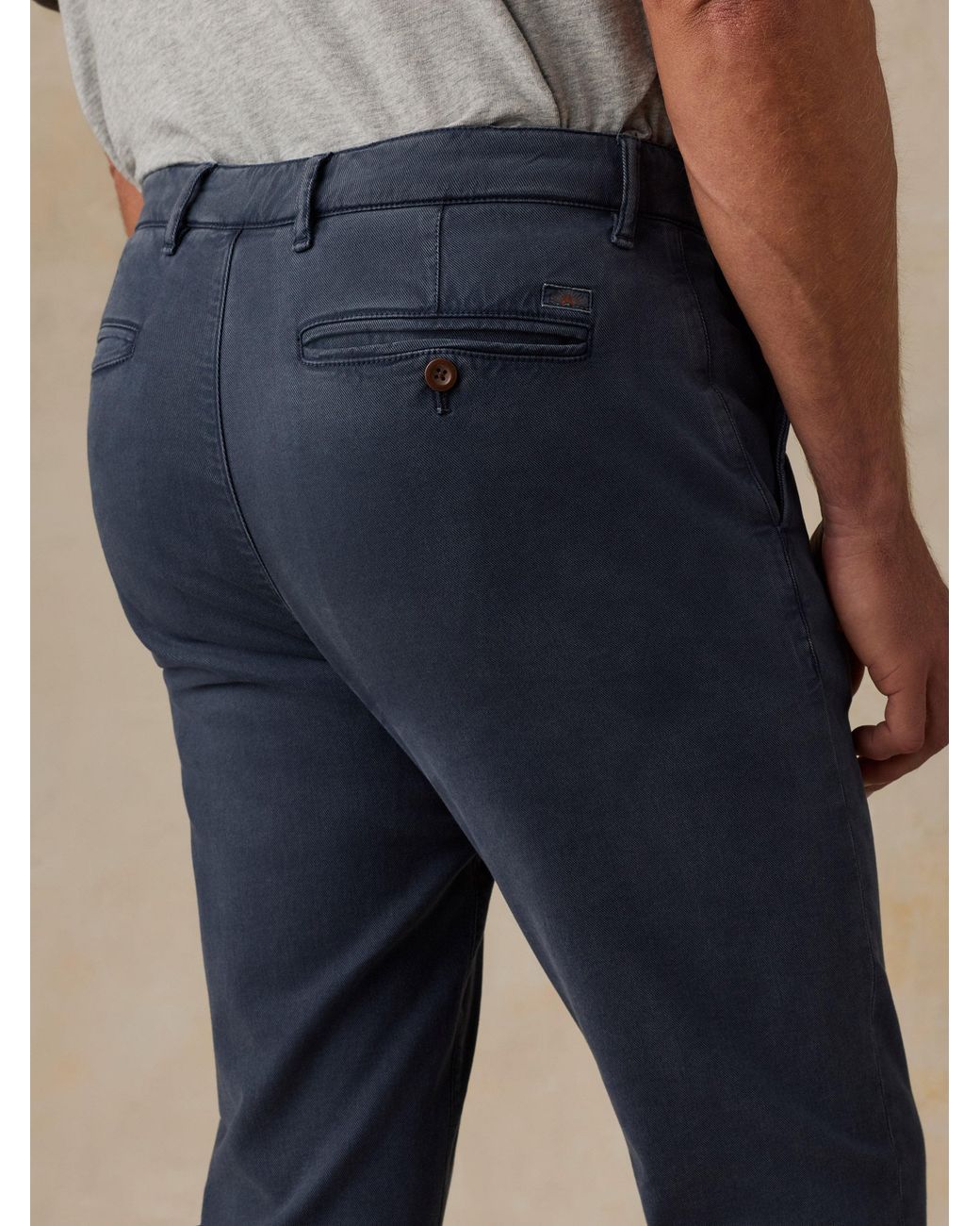 Faherty Brand Blue Coastline Chino Pants for men