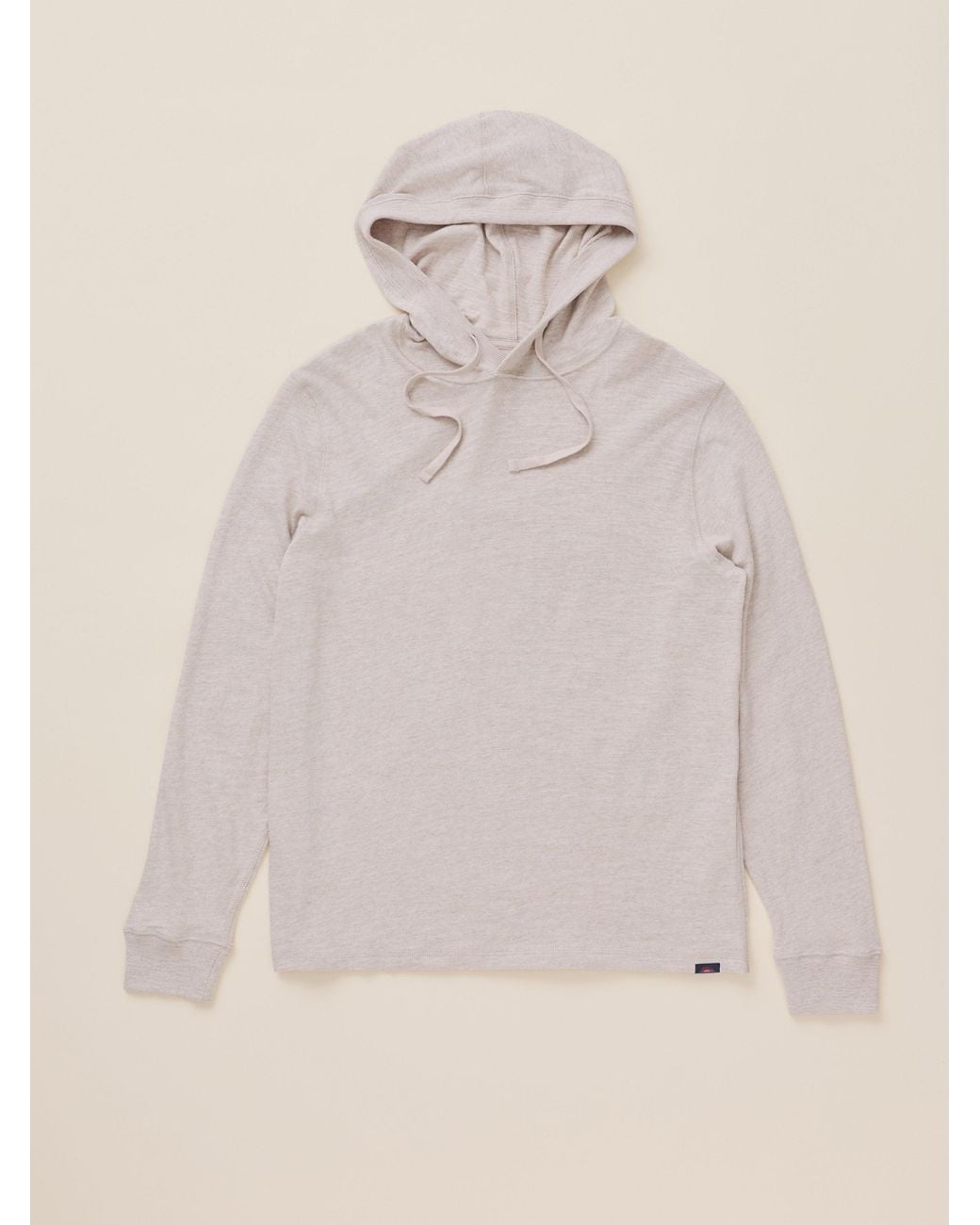 Faherty Brand Natural Sunwashed Organic Hoodie (Tall) for men