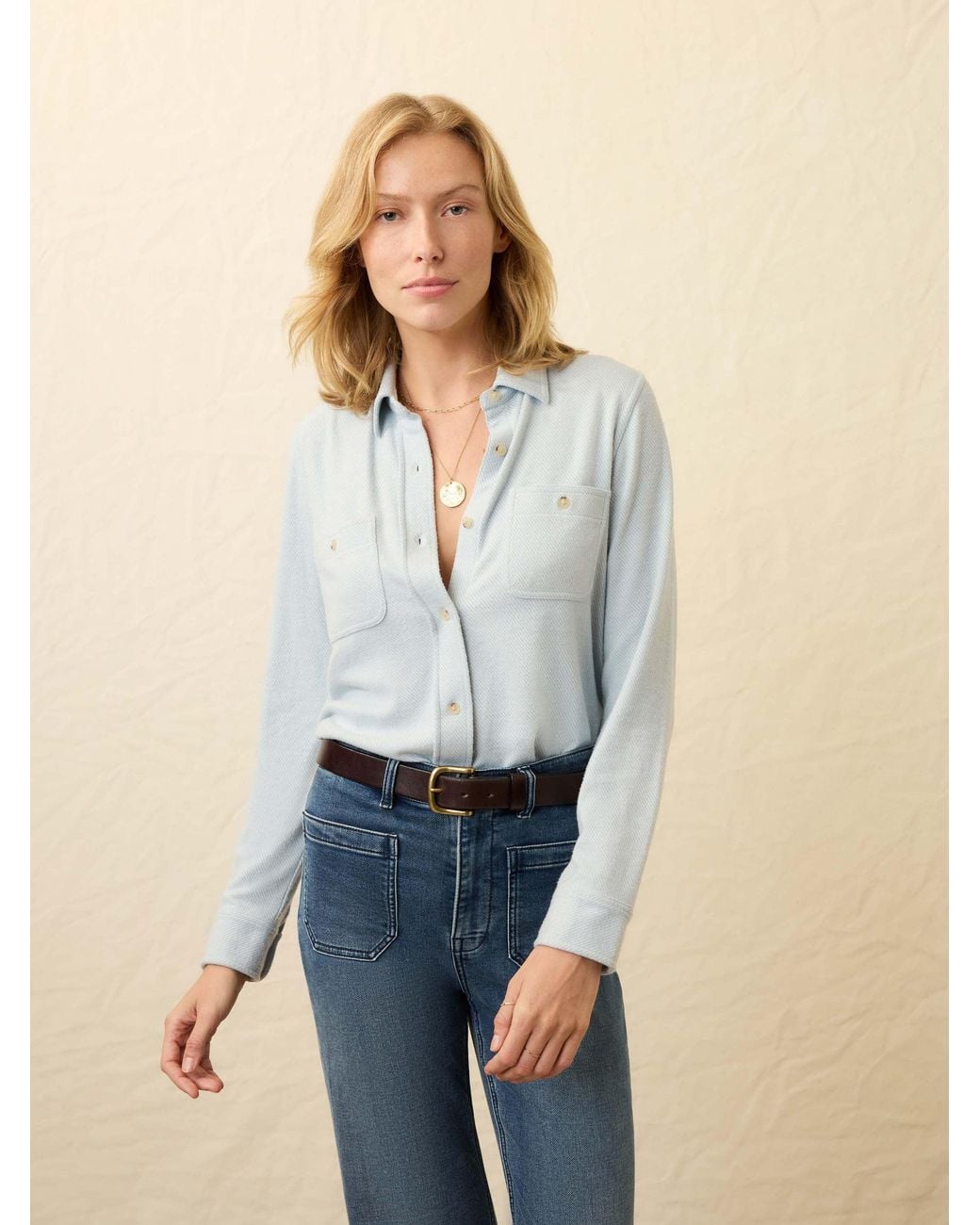 Faherty Brand Blue Legend Sweater Shirt