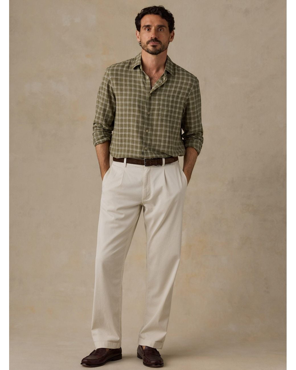 Faherty Brand Brown Palmetto Shirt for men
