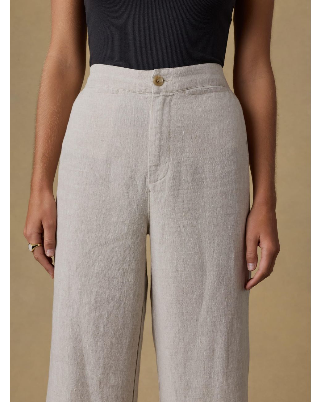 Faherty Brand Natural Sun Strider Linen Pants