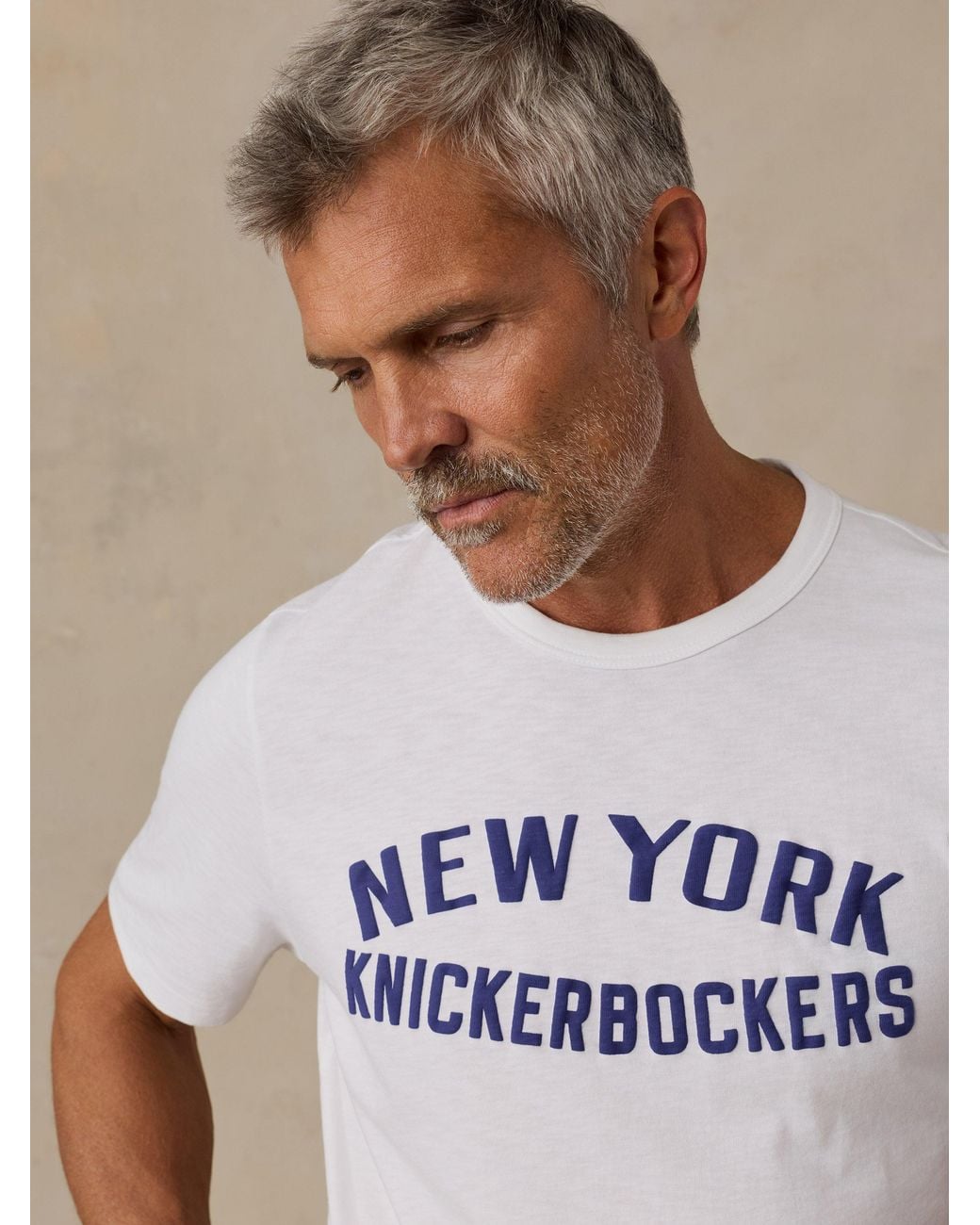 Faherty Ny Knicks Sunwashed Regenerative T-Shirt in Blue for Men | Lyst